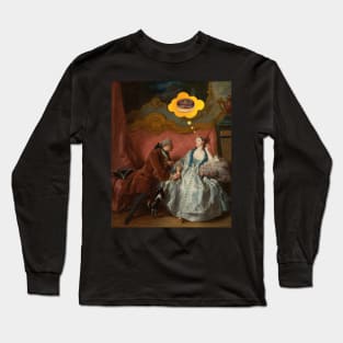 Renaissance man declaring his love to a woman. Long Sleeve T-Shirt